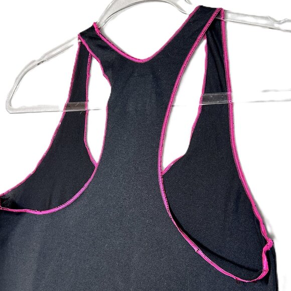 The North Face Tank Women's Small Pink/Black "CAN'T‎ STOP WON'T STOP NEVER STOP" - Picture 6 of 8